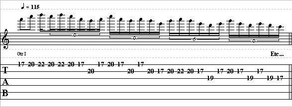 Quick Minor Pentatonic Lick in A – Lead Guitar Lesson