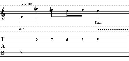 Easy Guitar Melodic Idea With Wide Intervals – Lead Guitar Lesson on Chordal Licks