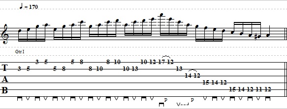 Shred Lick with Minor Pentatonic Scale & Arpeggios - Lead Guitar Lesson on Shred Licks