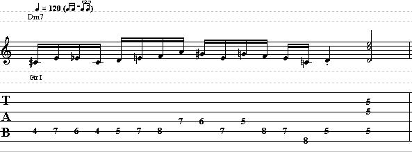 Jazz Approach Note Patterns with D Minor Arpeggio