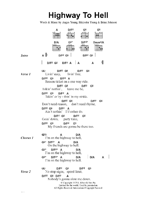 Rock Songs Guitar Chords