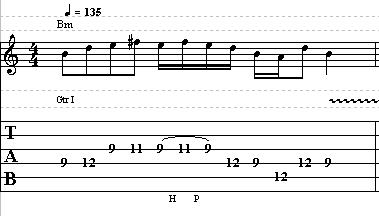 Easy Acoustic Blues Guitar Lick in B minor