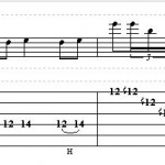 Rhythmic Lick with Artificial Harmonics and Rake Technique