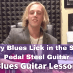 How To Play Country Blues Lick In The Style Of Pedal Steel Guitar