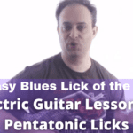 Easy Blues Lick On Pentatonic Scale Using Electric Guitar