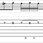 Easy Melodic Lick with Legato on Guitar