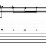 Easy Melodic Chord Idea With Wide Intervals On Lead Guitar