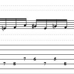 Easy Jazzy Lick Using Note Patterns With D Minor Arpeggio