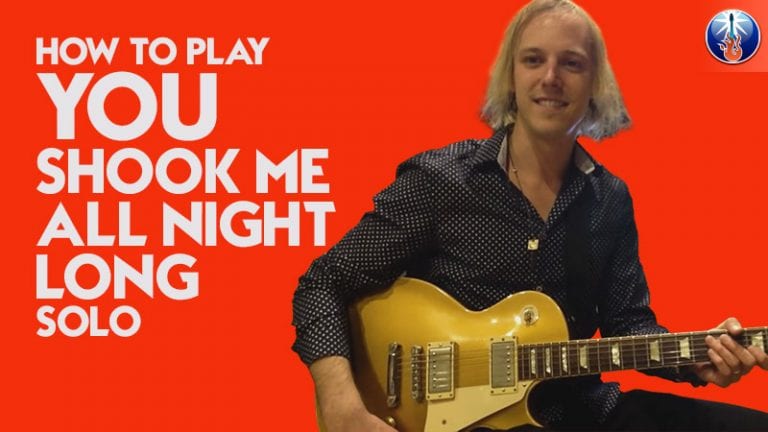 How to Play You Shook Me All Night Long Solo