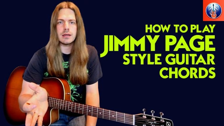 Jimmy Page style guitar chords