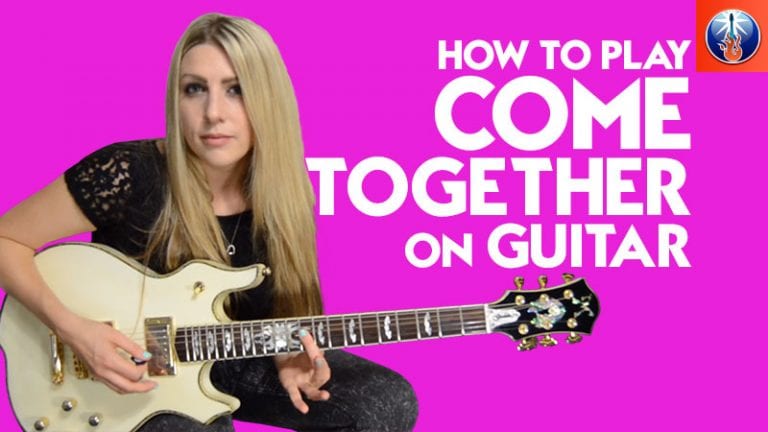 how to play Come together on the guitar