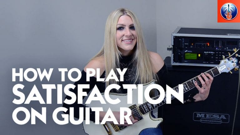 How to Play Satisfaction on Gutiar