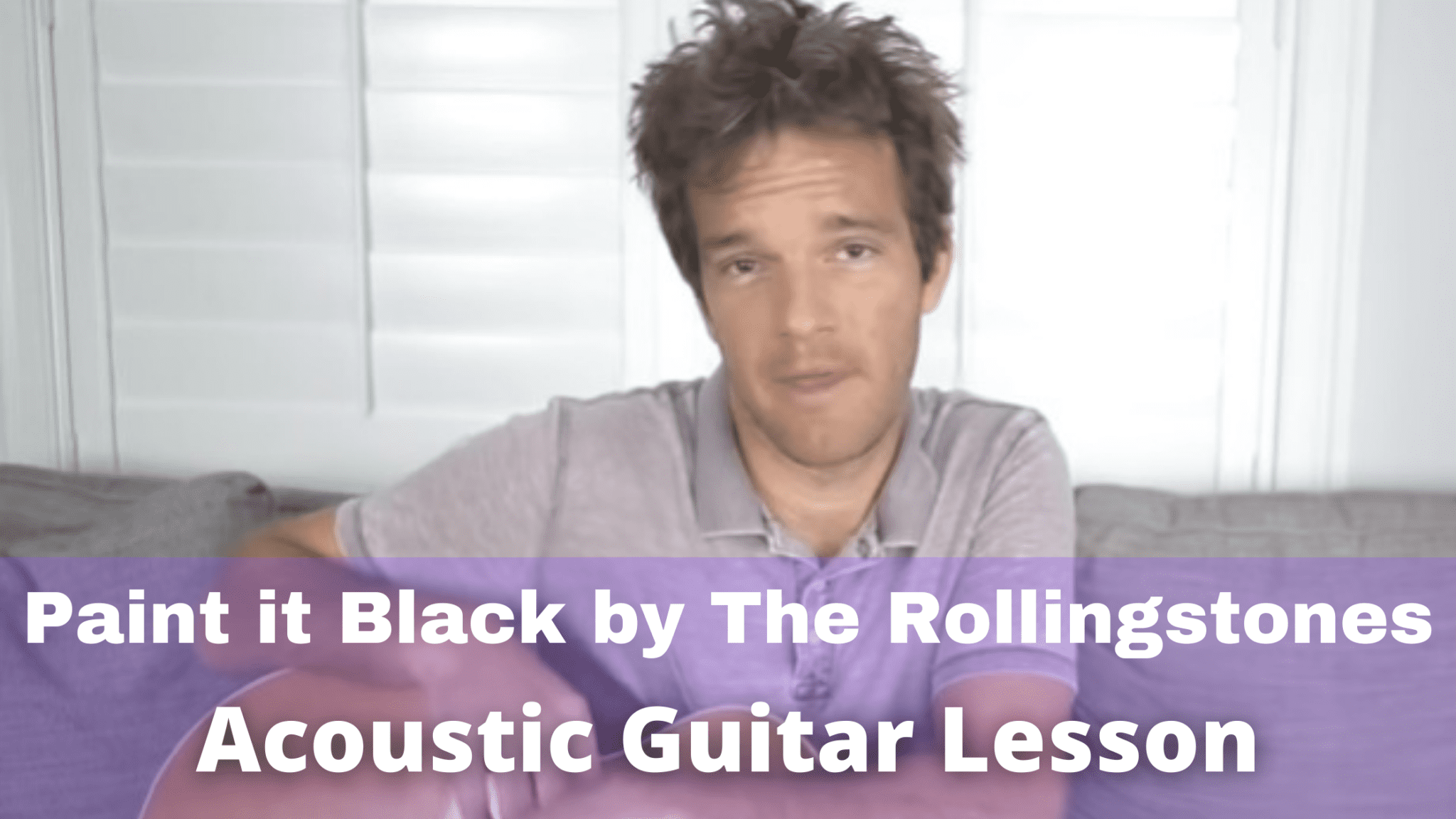 How to Play Rolling Stones Paint It Black On Guitar Guitar Control