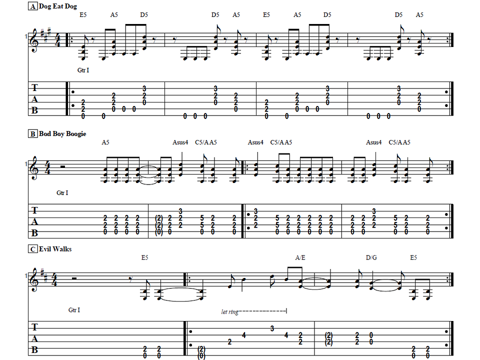 Have A Drink On Me by AC/DC - Guitar Tab Play-Along - Guitar Instructor